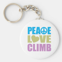 Peace Love Climb Key Chains