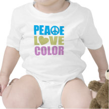 Peace Love Colour Tshirts
