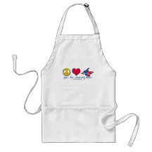 Peace Love Community Theatre Aprons