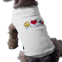 Peace Love Community Theatre Doggie Tee