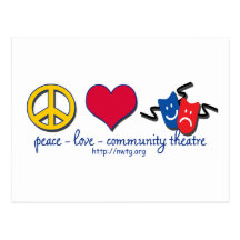 Peace Love Community Theatre Postcards