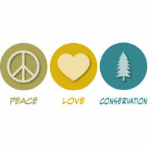 Peace Love Conservation Photo Cutouts