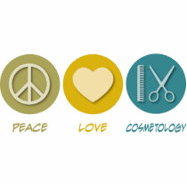 Peace Love Cosmetology Cut Outs