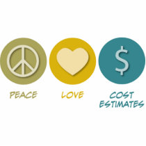 Peace Love Cost Estimates Photo Cutout