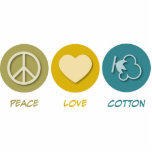 Peace Love Cotton photo sculptures