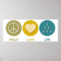 Peace Love CPA Print