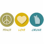 Peace Love Cruise photo sculptures