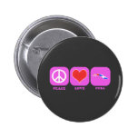Peace Love Cuba Buttons
