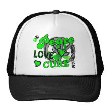 Peace Love Cure 2 Lyme Disease Trucker Hats