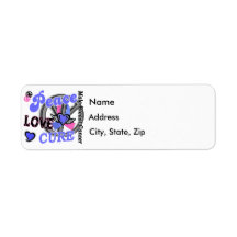 Peace Love Cure 2 Male Breast Cancer Labels
