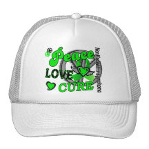 Peace Love Cure 2 Non-Hodgkin's Lymphoma Hats