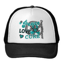 Peace Love Cure 2 Ovarian Cancer Mesh Hats