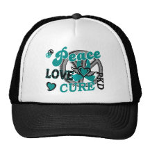 Peace Love Cure 2 PKD Polycystic Kidney Disease Hat