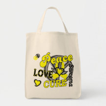 Peace Love Cure 2 Sarcoma Canvas Bag