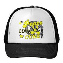 Peace Love Cure 2 Sarcoma Hat