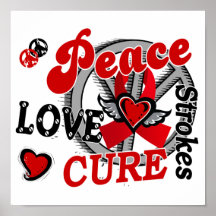 Peace Love Cure 2 Strokes Posters