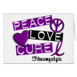 PEACE LOVE CURE FIBROMYALGIA CARD