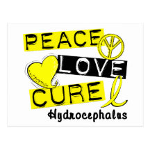 Peace Love Cure Hydrocephalus Post Card