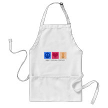 Peace Love Cure Leukaemia Apron