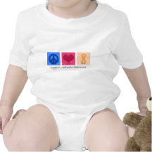 Peace Love Cure Leukaemia Rompers