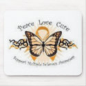 Peace Love Cure MS mousepads