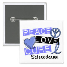 Peace Love Cure Scleroderma Pins