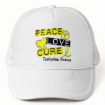 PEACE LOVE CURE Testicular Cancer Mesh Hats