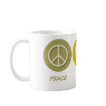 Peace Love Customer Service Coffee Mugs