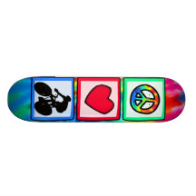 Peace, Love, Cycling Skateboard Decks
