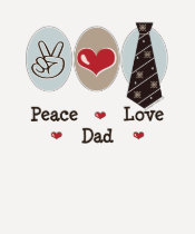 Peace Love Dad Raglan Tee Shirt t-shirts