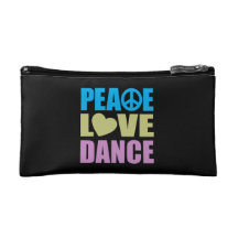 Peace Love Dance Cosmetics Bags