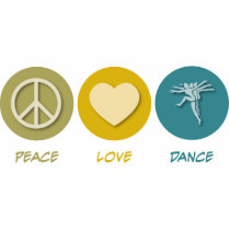 Peace Love Dance Photo Sculpture