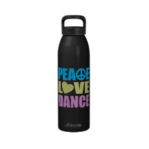 Peace Love Dance Drinking Bottles