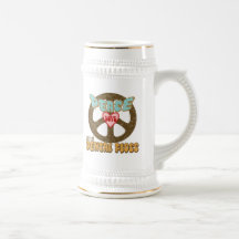 PEACE LOVE DENTAL FLOSS COFFEE MUG