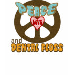 Peace Love Dental Floss t-shirts