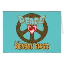 Peace Love Dental Floss Vintage