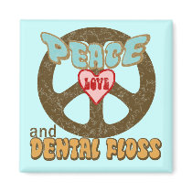 Peace Love Dental Floss Vintage