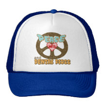 Peace Love Dental Floss Vintage Mesh Hats