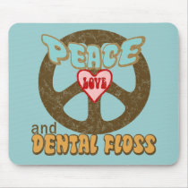 Peace Love Dental Floss Vintage