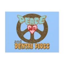 Peace Love Dental Floss Vintage