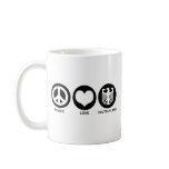 Peace Love Deutschland Coffee Mugs
