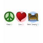 Peace Love Dock Jumping Women's T Shirt