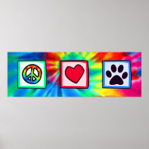 Peace, Love, Dog; Pawprint