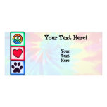 Peace, Love, Dog; Pawprint Rack Cards