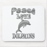 PEACE LOVE DOLPHINS MOUSE PADS
