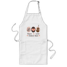 Peace Love Double Bass Apron