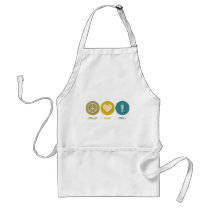 Peace Love Drill Apron