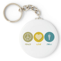 Peace Love Drill Keychain