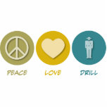 Peace Love Drill photo sculptures