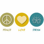 Peace Love Drink photo sculptures